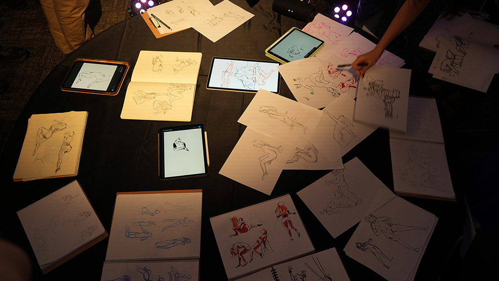 参加者のドローイング作品